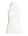 Tod's Woman Turtleneck Ivory Size S Cotton In White
