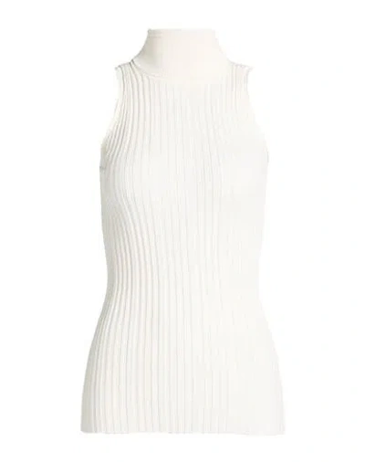 Tod's Woman Turtleneck Ivory Size S Cotton In White
