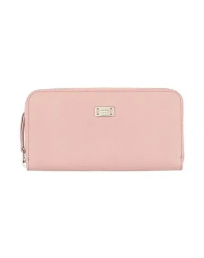 Tod's Woman Wallet Antique Rose Size - Leather In Pink