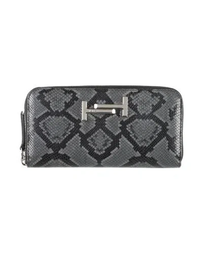Tod's Woman Wallet Black Size - Leather