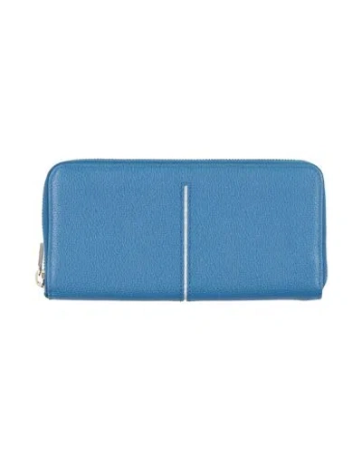 Tod's Woman Wallet Blue Size - Leather
