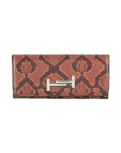 Tod's Woman Wallet Brown Size - Leather