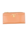 Tod's Woman Wallet Camel Size - Leather In Orange