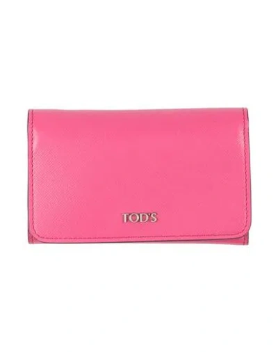 Tod's Woman Wallet Fuchsia Size - Leather In Pink