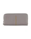 Tod's Woman Wallet Grey Size - Leather In Gray