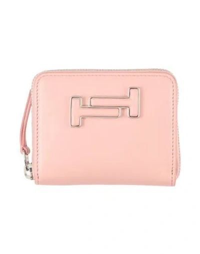 Tod's Woman Wallet Light Pink Size - Leather