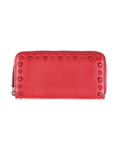 Tod's Woman Wallet Red Size - Leather