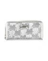 Tod's Woman Wallet Silver Size - Leather In Silver