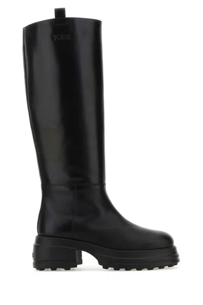 Tod's Women Black Leather Boots