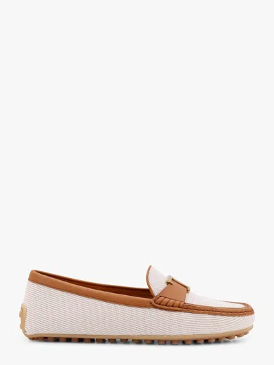 Tod's Women Canvas Loafer With T Timeless Detail