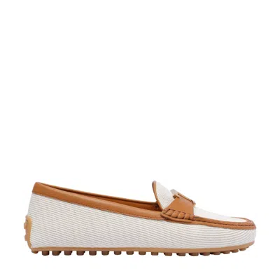Tod's Women City Gommino Loafers In Neutral