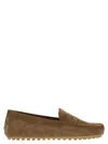 Tod's City Gommino Suede Loafer In Animal Print