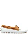 Tod's Women Gommino Bubble Leather Loafers In White