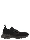 Tod's Women Kate Sneakers In Technical Fabric In Black