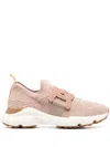 Tod's Light Pink Kate Technical Fabric Sneakers In Multicolor