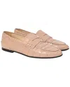 Tod's Women's Leather Croc-effect Loafer (authentic Pre-loved)