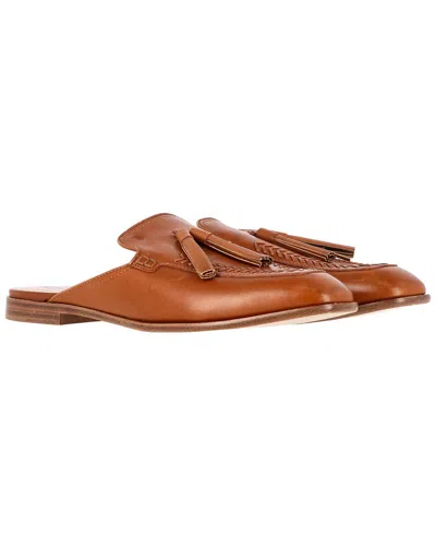 Tod's Women's Leather Flat Mule (authentic Pre-loved) In Brown