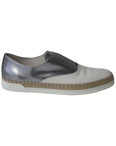 Tod's Women's Leather Francesina Espadrille Slip-on Sneaker (authentic Pre-  Loved) In Multi