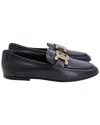 Tod's Women's Leather Kate Loafer, Size Eu | 36 (authentic Pre-loved) In Black