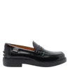 Tod's Women Leather Loafers In Black
