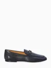Tod's Women Leather Loafers In Black