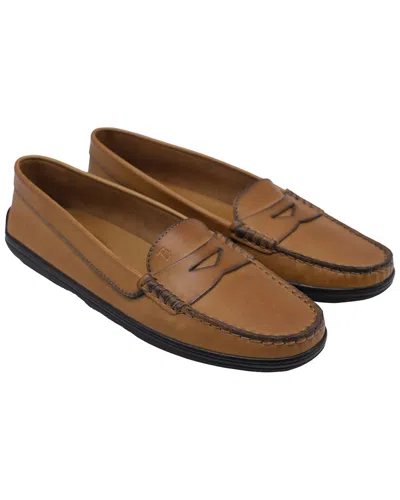Tod's Women's Leather Penny Loafer (authentic Pre-loved) In Brown