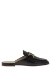 Tod's Women Leather Sabot In Black