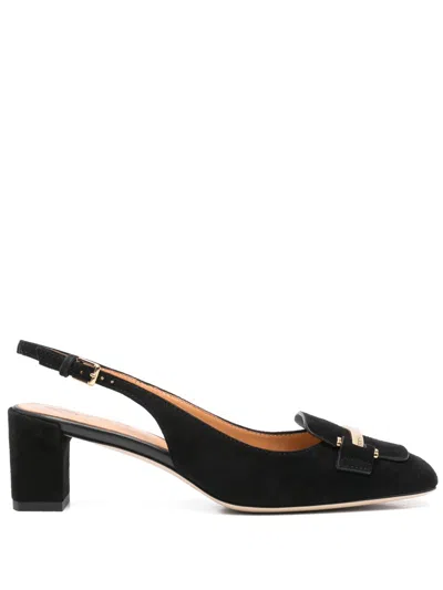 Tod's Women Leather Slingback Pumps In Black