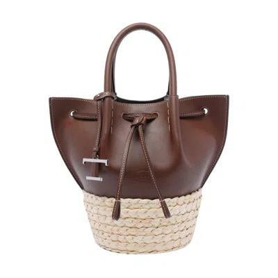 Tod's Women Mini Bucket Bag In Brown