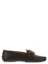 Tod's Kate Commino Chain-link Driving Shoes In Black