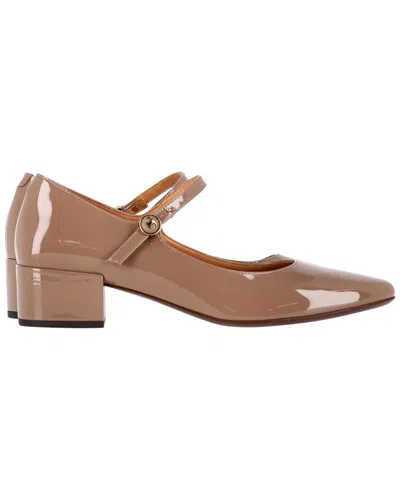 Pre-owned Tod's Women's Patent Calf Leather Mary Jane Pump (authentic Pre-loved) In Neutral