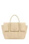 Tod's Sand Leather Small Bag Reverse Handbag In White