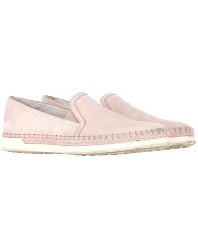 Pre-owned Tod's Women's Suede Slip-on Sneaker (authentic Pre-loved)
