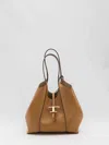 Tod's T Timeless Small Shopping Bag In Brown