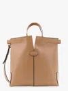 Tod's Di Folio Small Tote Bag In Cream