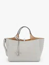 Shop Tod's Women  Grey Handbags In Gray