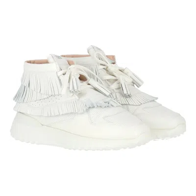 Tod's Leather Sneaker In White