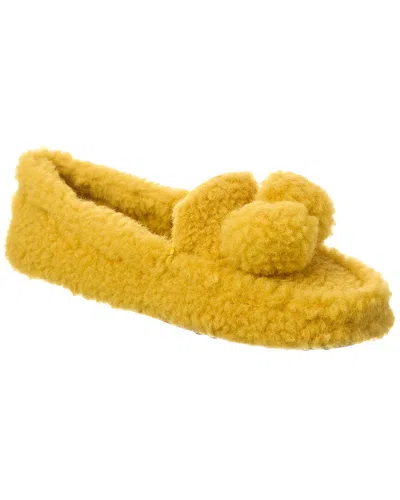 Tod's Shearling Loafer In Yellow