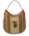 Tod's Woven & Leather Hobo Bag In Brown