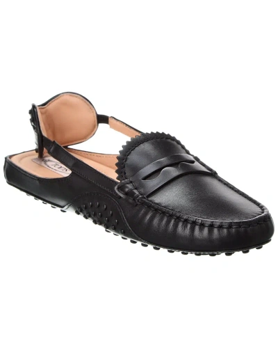 Tod's X Alessandro Dell'acqua Leather Mule In Black