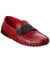 TOD'S TOD’S X FERRARI GOMMINO LEATHER LOAFER