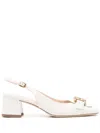 Tod's Women's Xxw96k0ib60oon Cuoio T50 Quad Sandal In White