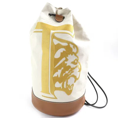 Pre-owned Tod's Yellow Canvas Leather Shoulder Bag () In Multi