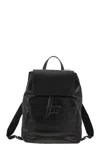 Tod's T Timeless Medium Leather Backpack In Black