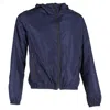 Tod's Zipped Hooded Windbreaker Jacket In Navy Blue Polyamide In Blue