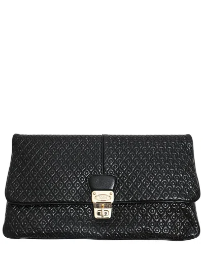 Pre-owned Tod's Todd's Flap Clutch Bag (authentic Pre-loved)