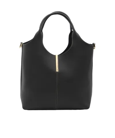 Tod's Top Handle Shoulder Bag In Black