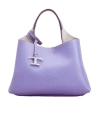 Tod's Top Handle Shoulder Bag In Purple