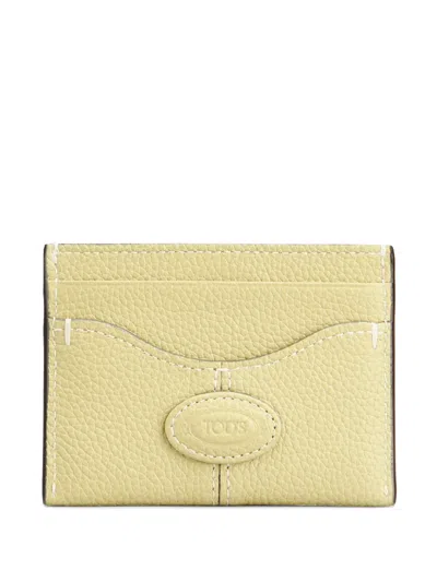 Tod's Topstitch Card Holder In Nude