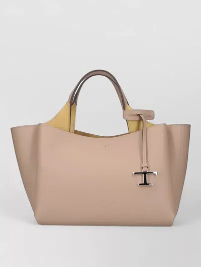 Tod's Tote Bag Hand Design Detachable Strap Handles